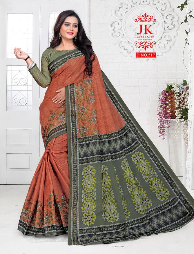 Jk Vaishali 5 Casual Wear Cotton Printed Designer Saree Collection 